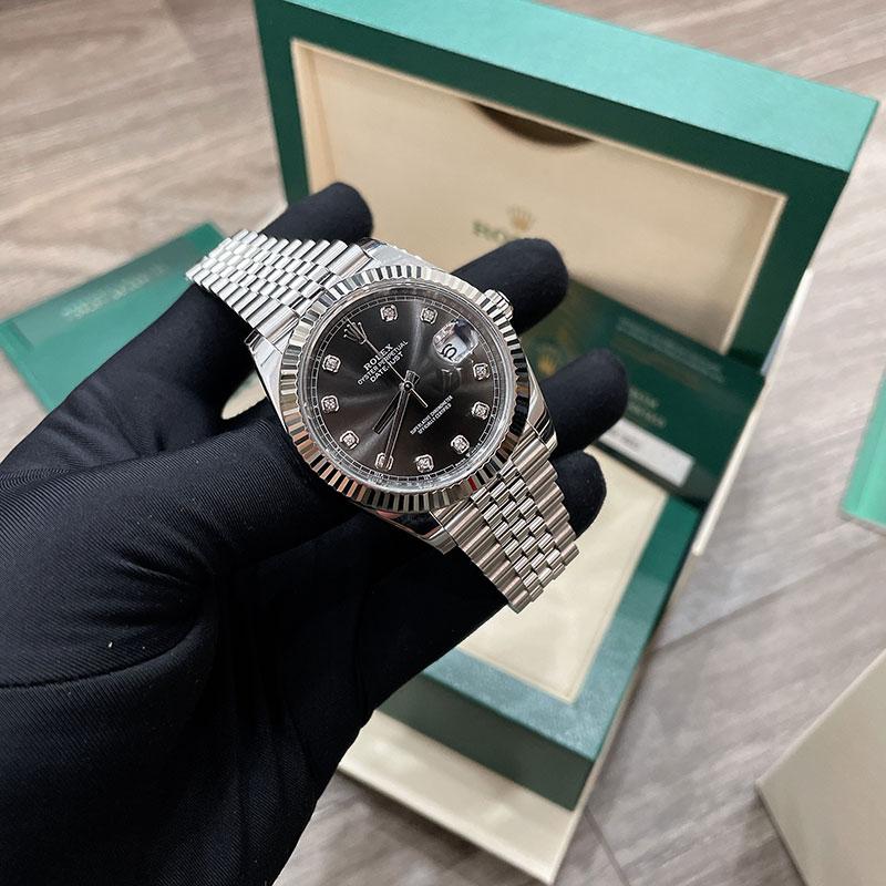 Rolex Datejust 41mm Gray Dial Steel Jubilee 126334