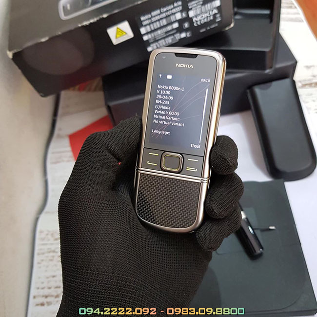 Nokia 8800 carbon arte chính hãng: Bạn đang tìm kiếm một chiếc điện thoại Nokia đích thực, đầy đủ tất cả các tính năng và chất lượng hàng đầu? Nokia 8800 carbon arte chính hãng là sự lựa chọn hoàn hảo. Với thiết kế cực kỳ sang trọng và đẳng cấp, màn hình sáng rực và độ phân giải cao, bạn sẽ không thể rời mắt khỏi hình ảnh này.