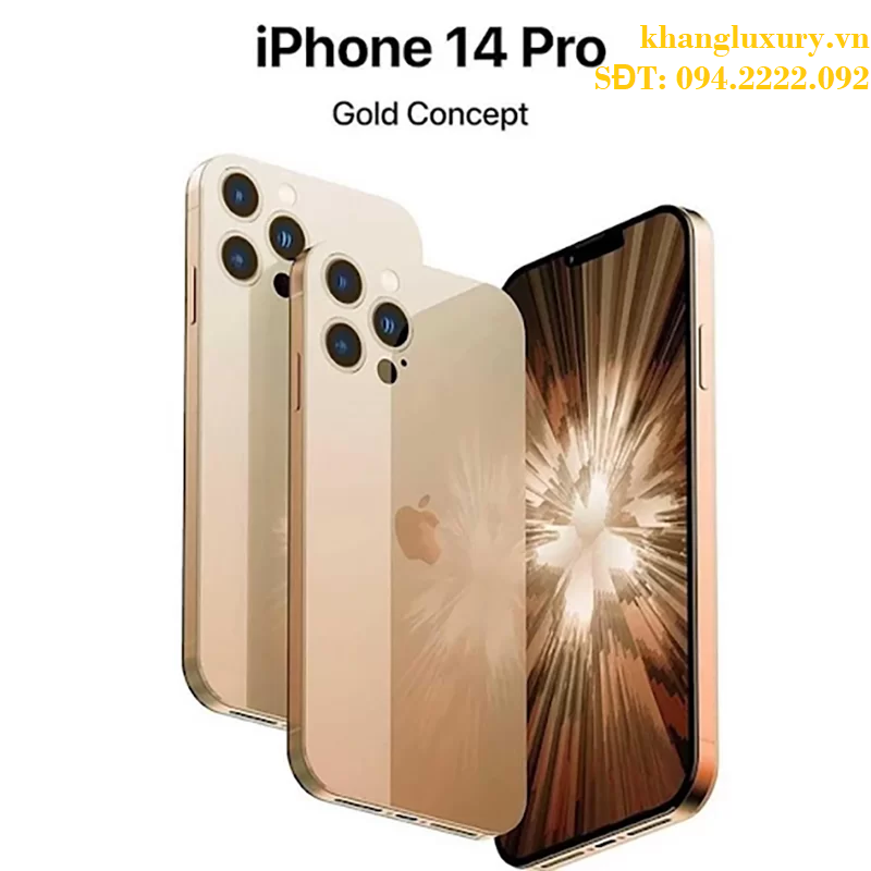 Điện thoại iPhone 14 Pro Max Mạ Vàng mang đến một sự đổi mới về mặt thiết kế với lớp mạ vàng bóng loáng, tạo nên một phong cách đẳng cấp và sang trọng. Xem ảnh để tận hưởng vẻ đẹp tuyệt vời của sản phẩm này.