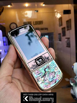 Nokia 8800 vàng hồng Long - Lân khảm ốc quý