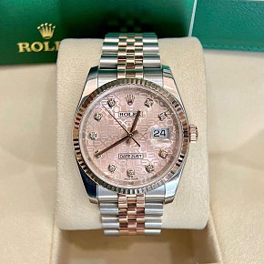 Rolex Datejust 116231 Demi Rose Mặt Vi Tính Hồng 36mm - 2017