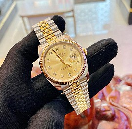 Rolex Datejust 36mm 116233 Mặt Số Champagne Cọc Kim Cương