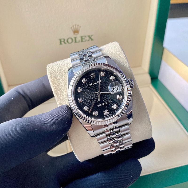 Rolex Datejust 116234 Steel Mặt Vi Tính Đen