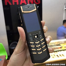 Vertu signature S pure black rose gold