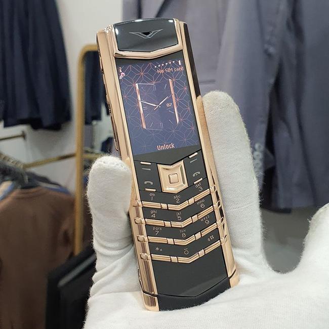 Vertu signature s black ceramic mix rose gold