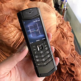 Vertu signature s pure black  zin chính hãng