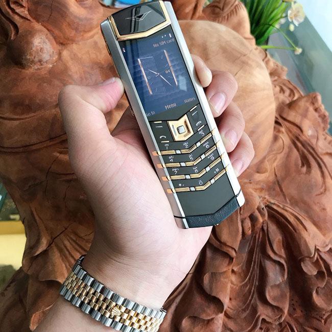 Vertu signature s stainless steel mix yellow gold