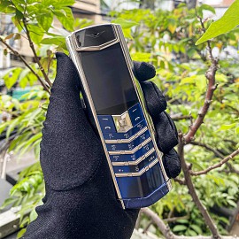 Vertu Signature S Navy Alligator
