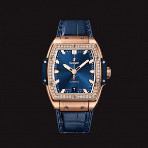 Đồng hồ Hublot Spirit Of Big Bang King Gold Diamonds Navy 39mm