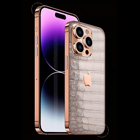iPhone 14 Vàng Khối Himalaya Alligator 18K
