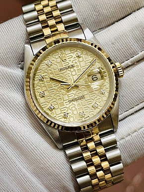 Rolex 16233 Mặt Vi Tính Vàng Only