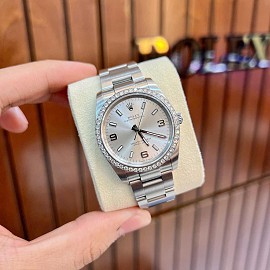 Rolex DateJust 114200 Oyster Perpetual 34mm Mặt Xám Chải Tia - 2020