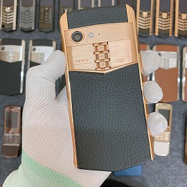 VERTU ASTER P VÀNG HỒNG NGUYÊN KHỐI DA ĐEN