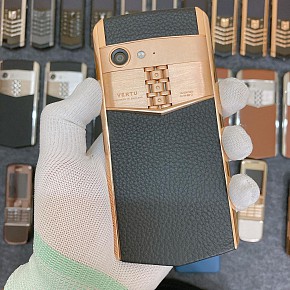 Vertu Aster P Thép Da Đen
