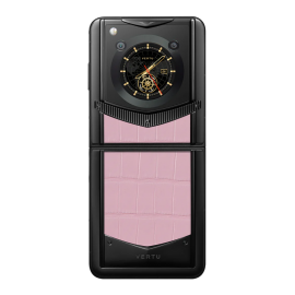 Vertu Iron Flip Pink Alligator