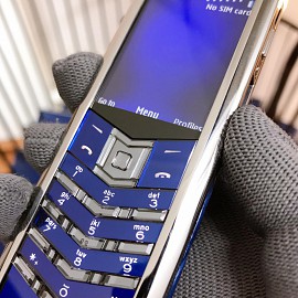 Vertu Signature S Navy Alligator Fullbox Chính Hãng