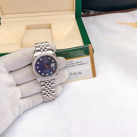 Rolex Datejust 36 116234  Demi Rose Mặt Vi Tính Xanh