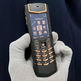 Vertu Signature S Black Demi Rose Gold (Vàng Zin)