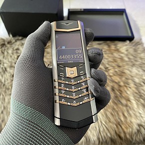 Vertu Signature S Steel Demi Rose Gold Ceramic Porsche