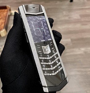 Vertu Signature S Steel Full Kim Cương Nhân Tạo