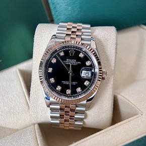 Rolex Datejust 126231 Demi Rose Mặt Đen 36mm - 2019