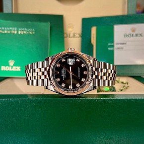 Rolex Datejust 126231 Demi Rose Gold Black Dial 36mm - 2020