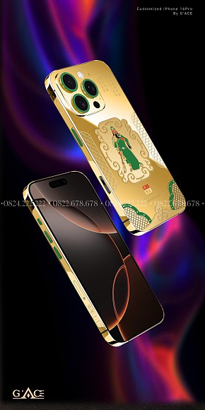 IPHONE 16 PRO MAX MẠ VÀNG GUANYU