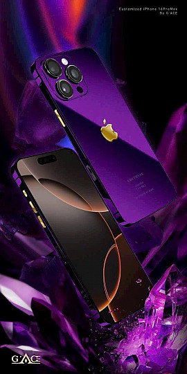 IPHONE 16 PRO MẠ VÀNG THẠCH ANH TÍM Limited 79C