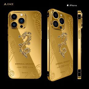 Phone 13 Pro Max Mạ Vàng Emperial Dragon Hoạ Tiết