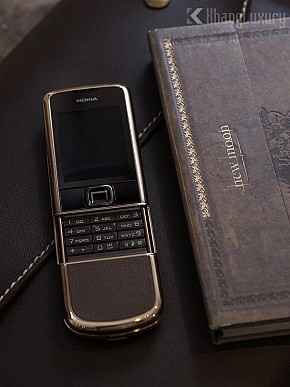 Nokia 8800 vàng hồng da nâu