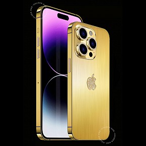 iPhone 14 Full Vàng Khối 24K Đính Kim Cương