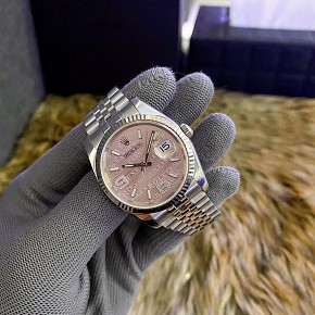 Rolex Datejust 36 116234 Stainless Steel Pink Wave Jubilee