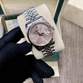 Rolex Datejust 36 116234 Stainless Steel Pink Wave Jubilee