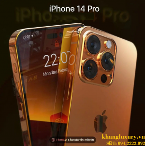 Ngắm iPhone 14 Pro Mạ Vàng Phiên Bản Đẹp Mãn Nhãn Từng Đường Nét!
